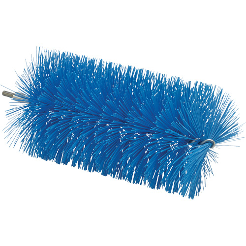 3.5" Brush for Flex Rod, Medium Bristles, 7-7/10" Long, Blue Moffatt Supply & Specialties
