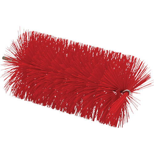 Brosse de 3,5" pour manche &agrave; tige flexible, Soies Moyen, Longueur de 7-7/10", Rouge Moffatt Supply & Specialties