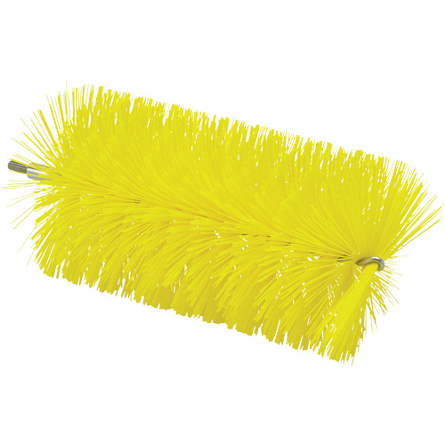 Brosse de 3,5" pour manche &agrave; tige flexible, Soies Moyen, Longueur de 7-7/10", Jaune Moffatt Supply & Specialties