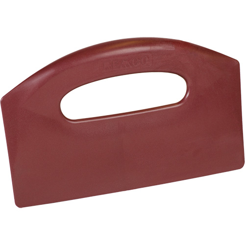 Grattoir de paillasse perceptible par d&eacute;tecteur de m&eacute;tal, Rouge, 8-1/2" la x 5-1/4" lo Moffatt Supply & Specialties