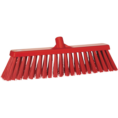 Balai-brosse robuste, Crins Ferme, 20", Polyester, Rouge Moffatt Supply & Specialties