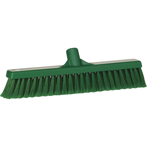 Balai-brosse pour particules fines, Crins Fin/&agrave; bout ouvrant, 16-1/4", Polypropyl&egrave;ne, Vert Moffatt Supply & Specialties