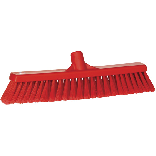 Balai-brosse pour particules fines, Crins Fin/&agrave; bout ouvrant, 16-1/4", Polypropyl&egrave;ne, Rouge Moffatt Supply & Specialties