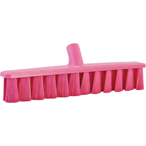 UST Soft Push Broom, Fine Bristles, 15-1/4", Polyester, Pink Moffatt Supply & Specialties