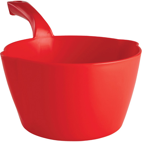 Round Bowl Scoop, Plastic, Red, 64 oz. Moffatt Supply & Specialties