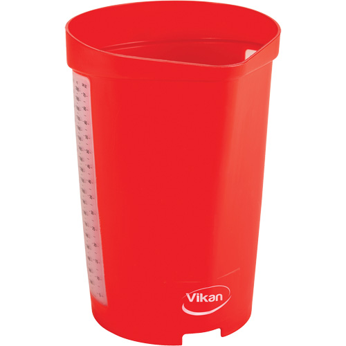 Cruche gradu&eacute;e, Plastique, Rouge, 65 oz Moffatt Supply & Specialties