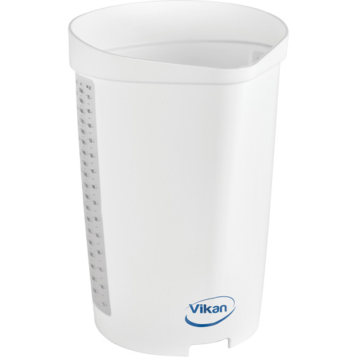 Cruche gradu&eacute;e, Plastique, Blanc, 65 oz Moffatt Supply & Specialties