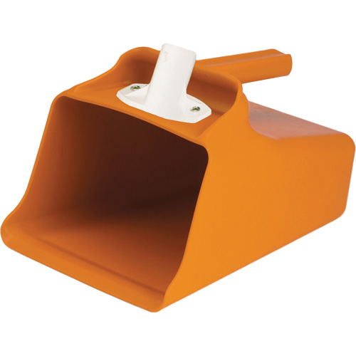 Mega Dipper Scoop, Plastic, Orange, 128 oz. Moffatt Supply & Specialties
