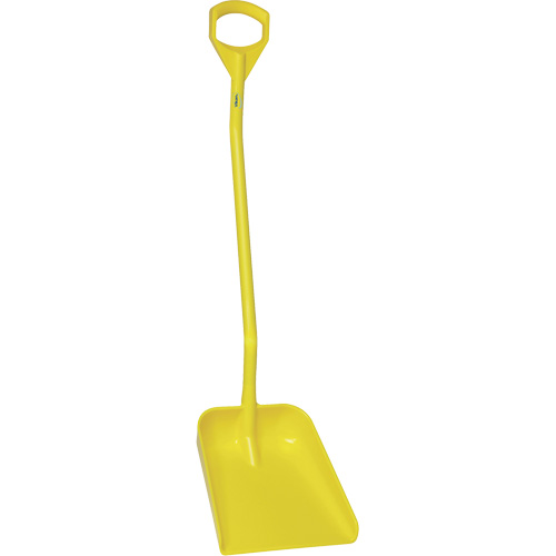 Pelle ergonomique &agrave; grande lame, Longueur de 51", Plastique, Jaune Moffatt Supply & Specialties
