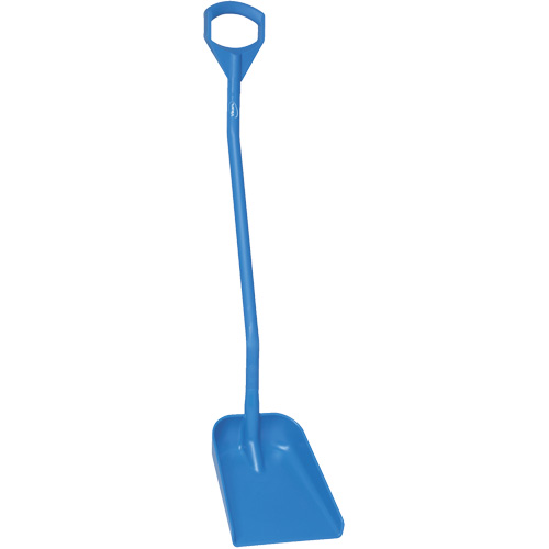 Pelle ergonomique &agrave; petite lame, Longueur de 50", Plastique, Bleu Moffatt Supply & Specialties