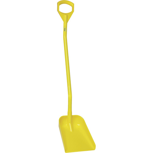 Ergonomic Small Blade Shovel, 50" Length, Plastic, Yellow Moffatt Supply & Specialties