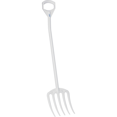 Hygienic Fork, 49" Length, Plastic, White Moffatt Supply & Specialties