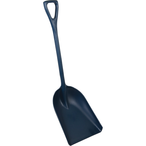 Pelle monobloc perceptible par d&eacute;tecteur de m&eacute;tal, Lame 13-3/4" x 17", Longueur de 42-1/2", Plastique, Bleu Moffatt Supply & Specialties