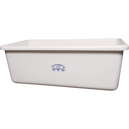 Transport Storage Tub, Plastic, White Moffatt Supply & Specialties