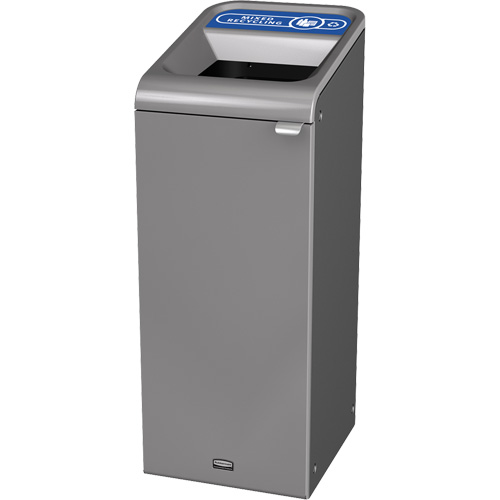 Conteneur pour d&eacute;chets de recyclage m&eacute;lang&eacute;s Configure, Vrac/Bord de rue/De bureau, Acier, 15 gal. US Moffatt Supply & Specialties