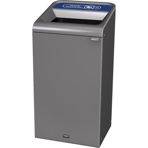 Conteneur pour d&eacute;chets de recyclage m&eacute;lang&eacute;s Configure, Vrac/Bord de rue/De bureau, Acier, 23 gal. US Moffatt Supply & Specialties
