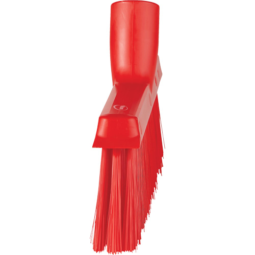 Balai biseaut&eacute; avec pas de vis inclin&eacute;, Crins Moyen, 10", Polyester, Rouge Moffatt Supply & Specialties