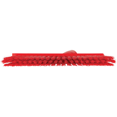 Balai biseaut&eacute; avec pas de vis inclin&eacute;, Crins Moyen, 10", Polyester, Rouge Moffatt Supply & Specialties