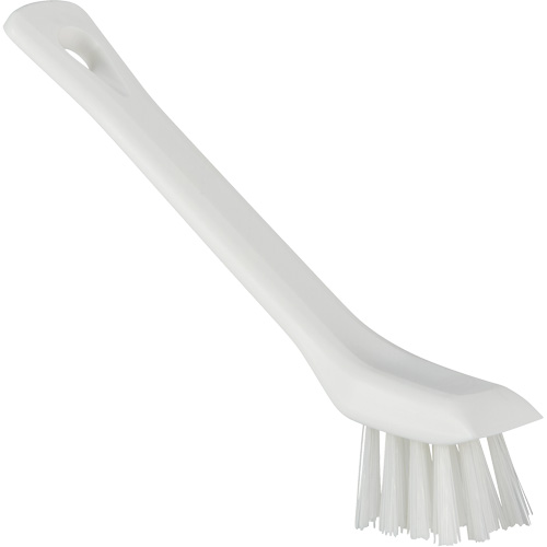 Brush with Scraping Edge, Stiff Bristles, 6" Long, White Moffatt Supply & Specialties