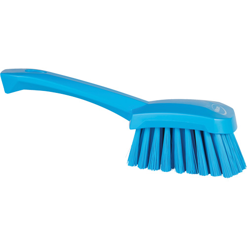 Brosse &agrave; r&eacute;curer avec manche court, Soies Doux, Longueur de 10-1/2", Bleu Moffatt Supply & Specialties