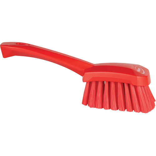Brosse &agrave; r&eacute;curer avec manche court, Soies Doux, Longueur de 10-1/2", Rouge Moffatt Supply & Specialties