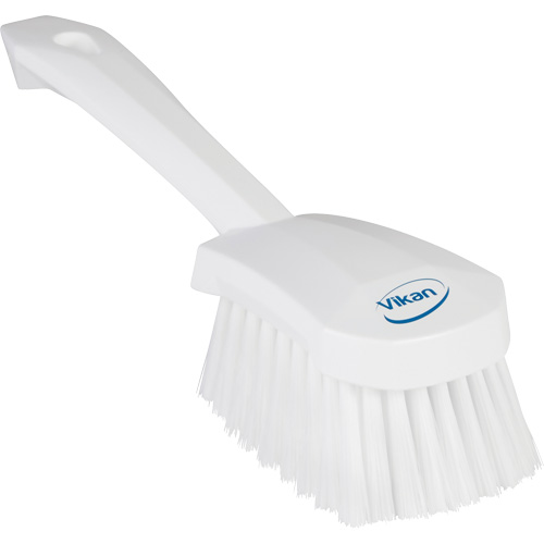 Short-Handled Washing Brush, Soft Bristles, 10-1/2" Long, White Moffatt Supply & Specialties