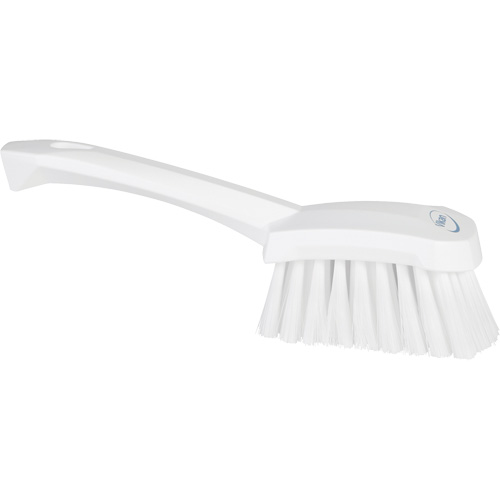 Short-Handled Washing Brush, Soft Bristles, 10-1/2" Long, White Moffatt Supply & Specialties
