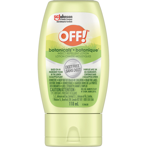 Off!&reg; Botanicals&reg; Insect Repellent, DEET Free, Lotion, 118 g Moffatt Supply & Specialties