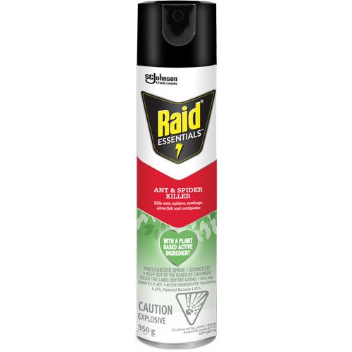 Insecticide pour araign&eacute;es et fourmis Essentials Raid, 350 g, Canette a&eacute;rosol Moffatt Supply & Specialties