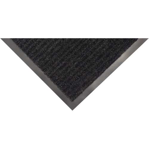 Twin Rib Matting, Wiper/Scraper, 3' x 5' x 1/4", Charcoal Moffatt Supply & Specialties