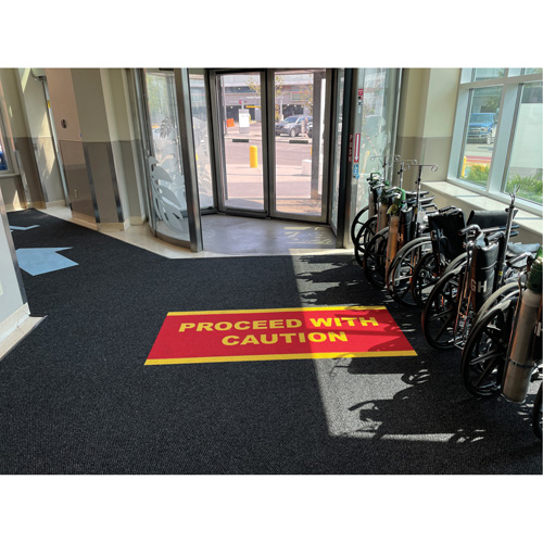 Tapis dentr&eacute;e Supreme Knob, Essuie-pieds/grattoir, 13-5/12' x 75-1/2' x 7/16", Charbon Moffatt Supply & Specialties
