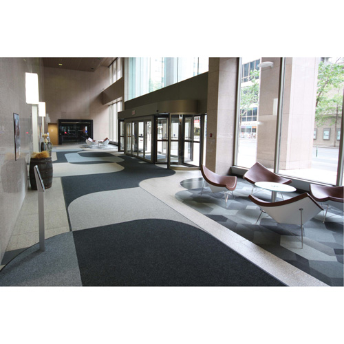 Tapis dentr&eacute;e Supreme Knob, Essuie-pieds/grattoir, 13-5/12' x 75-1/2' x 7/16", Charbon Moffatt Supply & Specialties