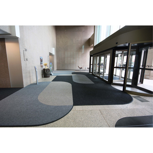 Tapis dentr&eacute;e Supreme Knob, Essuie-pieds/grattoir, 13-5/12' x 75-1/2' x 7/16", Charbon Moffatt Supply & Specialties
