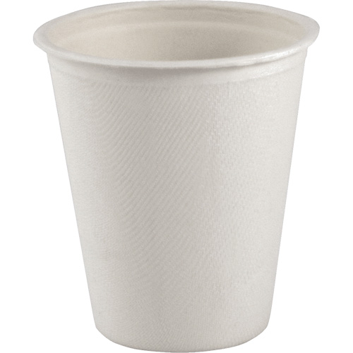 Gobelet compostable &agrave; paroi unique pour boisson chaude, Papier, 8 oz, Blanc Moffatt Supply & Specialties