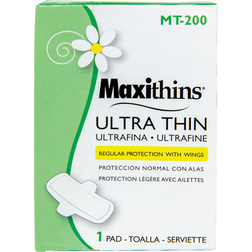 Maxithins&reg; Maxi Pad Ultra Thin with Wings Moffatt Supply & Specialties