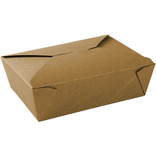 Kraft Take Out Food Containers, Corrugated, Rectangular Moffatt Supply & Specialties