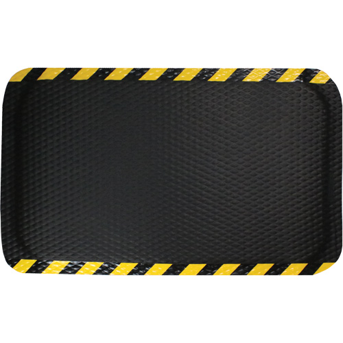 Tapis Hog Heaven, Losange, 3' x 5' x 5/8", Noir/Jaune, Nitrile Moffatt Supply & Specialties