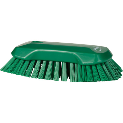 Brosse &agrave; main, Soies Tr&egrave;s ferme, Longueur de 9-1/10", Vert Moffatt Supply & Specialties