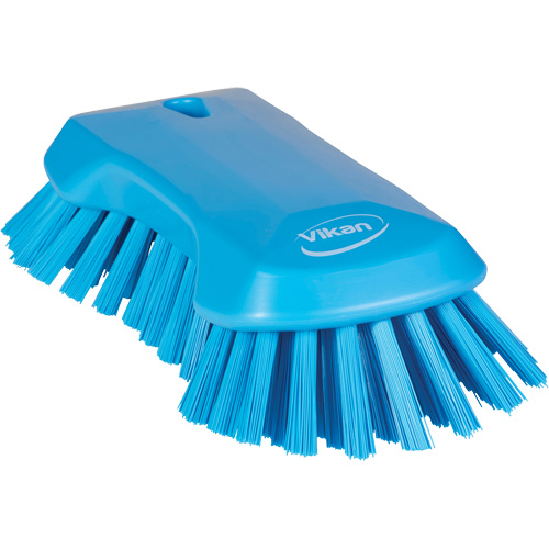 Brosse &agrave; main, Soies Tr&egrave;s ferme, Longueur de 9-1/10", Bleu Moffatt Supply & Specialties