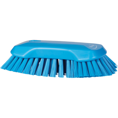 Brosse &agrave; main, Soies Tr&egrave;s ferme, Longueur de 9-1/10", Bleu Moffatt Supply & Specialties