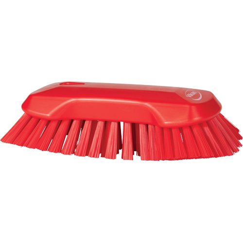 Hand Brush, Extra Stiff Bristles, 9-1/10" Long, Red Moffatt Supply & Specialties