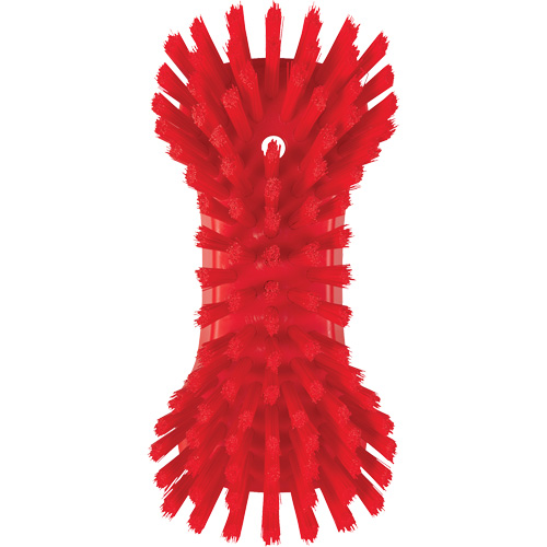Hand Brush, Extra Stiff Bristles, 9-1/10" Long, Red Moffatt Supply & Specialties