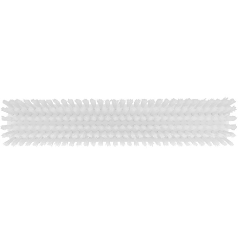 Push Broom Head, Fine/Stiff Bristles, 16-1/2", Polyester/Polypropylene, White Moffatt Supply & Specialties
