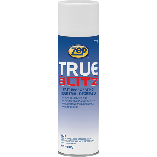 True Blitz Fast-Evaporating Industrial Degreaser, 14 oz., Aerosol Can Moffatt Supply & Specialties