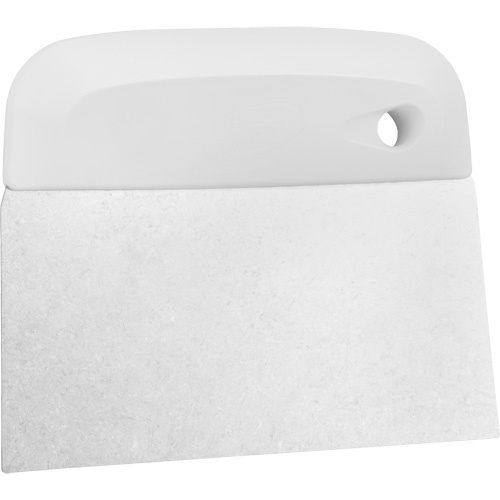 Flexible Stainless Steel Dough Cutter/Scraper, White, 4-1/2" W x 5-3/4" L Moffatt Supply & Specialties