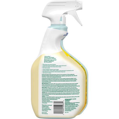 CloroxPro Clorox EcoClean All-Purpose Cleaner, 946 ml, Trigger Bottle Moffatt Supply & Specialties