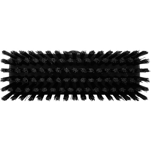 Compact Wall/Deck Broom, Stiff Bristles, 8-9/10", Polyester/Polypropylene, Black Moffatt Supply & Specialties