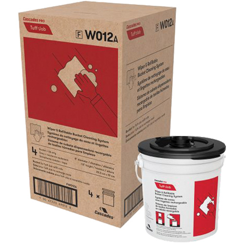 PRO Tuff-Job&reg; Refillable Bucket & Lid for W011 Wipers Moffatt Supply & Specialties