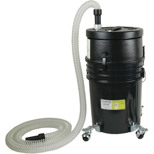 High Capacity HEPA Abatement Vacuum, Dry, 5 US Gal. (18.92 Litres) Moffatt Supply & Specialties
