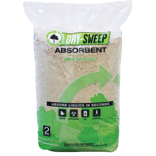 Absorbant naturel biod&eacute;gradable Dry Sweep, Sac, 22 lb (10 kg) Moffatt Supply & Specialties